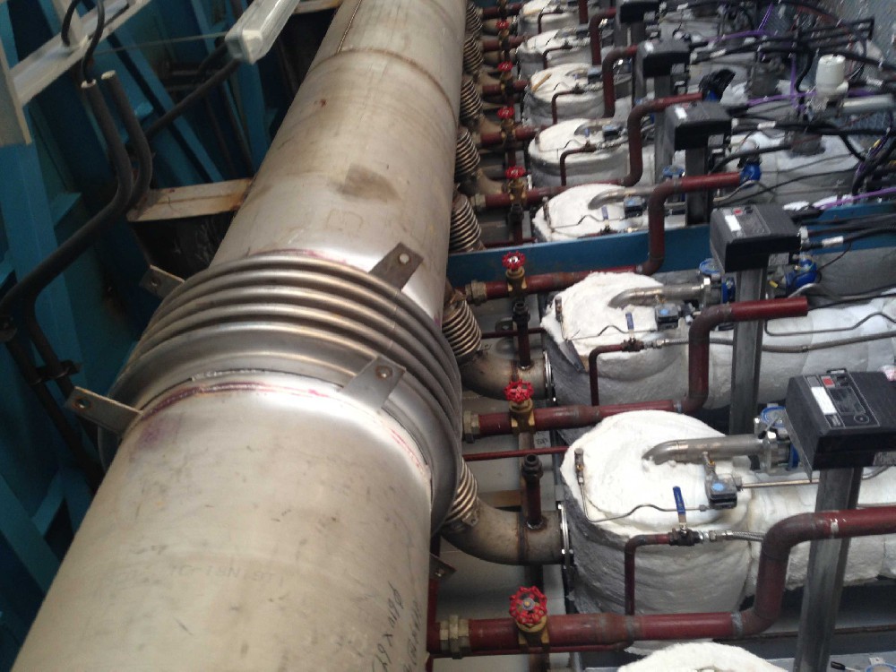 馬鋼合肥120萬噸冷軋薄板項目波紋膨脹節安裝